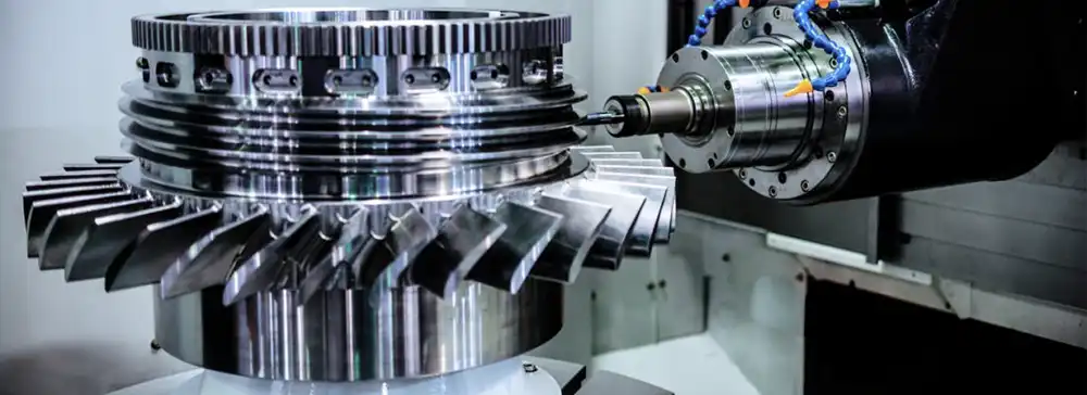 CNC Machine making a part
